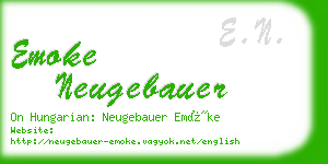emoke neugebauer business card